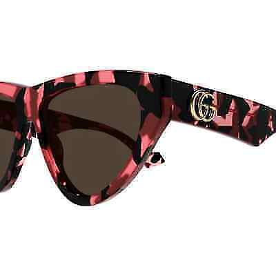 Pre-owned Gucci Gg1333s-003 Havana Havana Brown Sunglasses