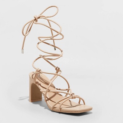 

Женские туфли Bria Strappy Heels - A New Day Tan