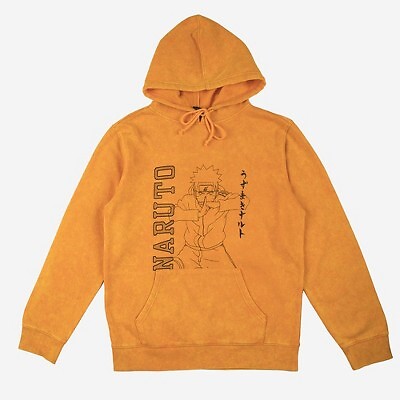 Мужская толстовка с принтом Naruto Pullover - Orange M