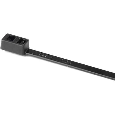 10PC HELLERMANNTYTON T50IDH0UVC2 Double-Head Cable Tie, 12'' Long, 50lb, PA66UV,