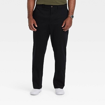 

Мужские брюки чинос Big - Tall Athletic Fit - Goodfellow - Co, черные, Черный