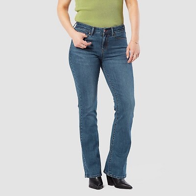 

Женские джинсы со средней посадкой DENIZEN от Levis Bootcut - Groove Indigo
