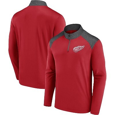 

Мужская толстовка с молнией 1/4 NHL Detroit Red Wings, Красный