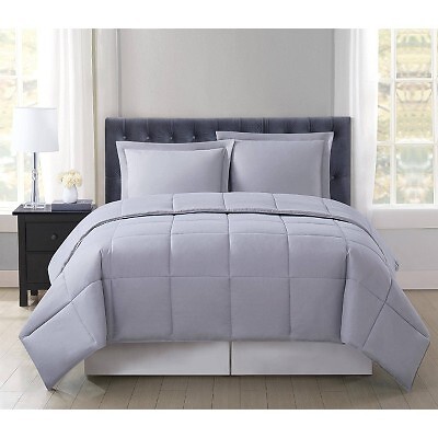 Комплект постельного белья Truly Comforter, стойкий к перекиси бензоила, серый, TwinXL