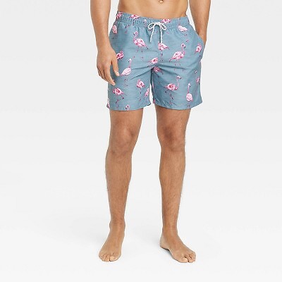 

Мужские шорты для плавания Flamingo 7 дюймов — Goodfellow - Co Blue XS, Not available