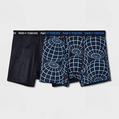 

Мужские трусы-боксеры Super Fit Globe Pair of Thieves, 2 шт. - Черный