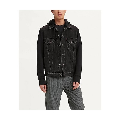 Мужская куртка Levis Hybrid Hoodie V Trucker Jacket - Black Denim L