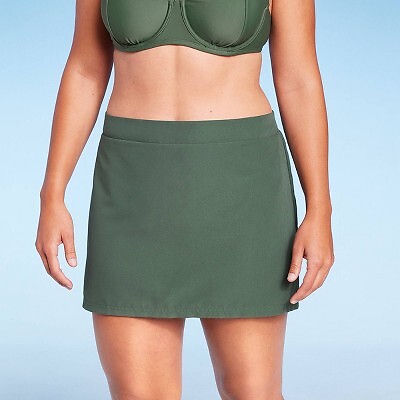 

Женская юбка для плавания из бифлекса с высокой талией - Kona Sol Olive Green