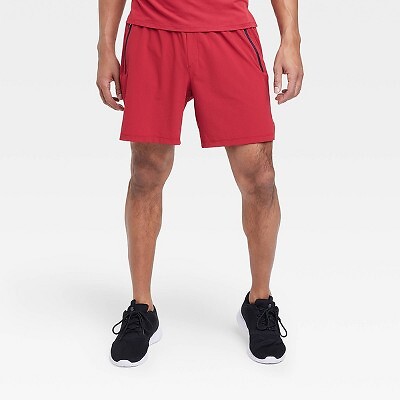 

Мужские шорты из эластичной ткани 7 дюймов — All in Motion, красные, Красный