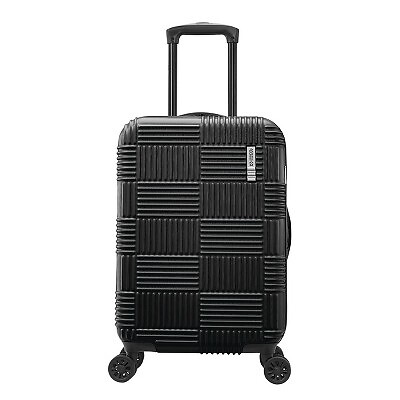 Большой чемодан Spinner в клетку American Tourister NXT - Blackout