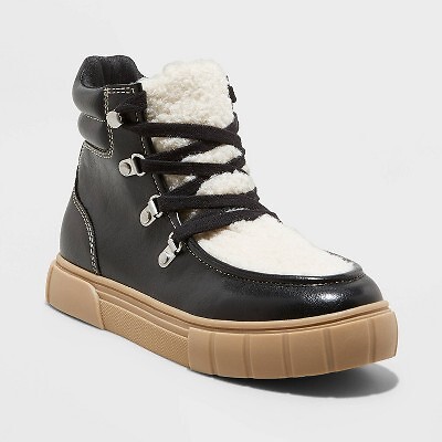 

Ботинки женские Kimber Sherpa Tongue Boots - Universal Thread Black, Черный