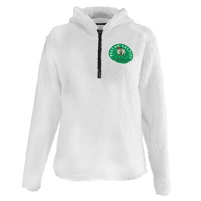 

Женская толстовка с капюшоном и капюшоном NBA Boston Celtics Sherpa с молнией 1/4, Not available