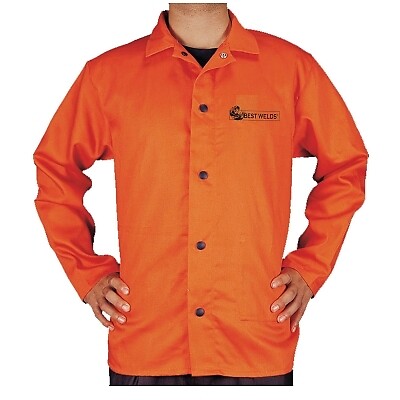 Premium Flame Retardant Jacket, 2X-Large, Orange ORS Nasco BEST WELDS 1230XXL