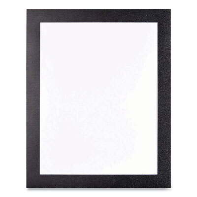 Deflecto 68776B Self Adhesive Sign Holders, 10.5 X 13, Clear With Black Border,