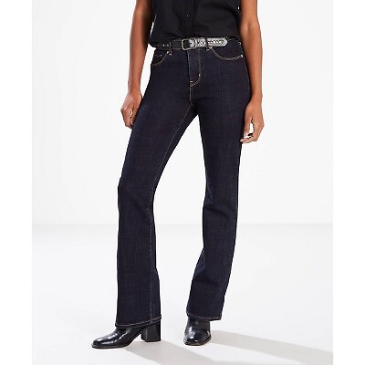 

Женские классические джинсы со средней посадкой Levis Bootcut - Island Rinse