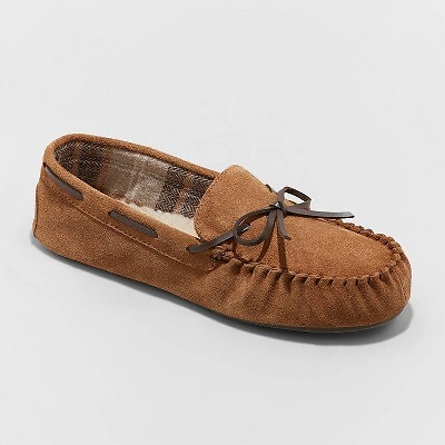 

Мужские кожаные тапочки Topher Moccasin - Goodfellow - Co Dark Chestnut, Каштан