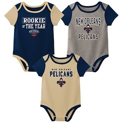 

Боди для мальчиков NBA New Orleans Pelicans, комплект из 3 шт., 18 мес., Not available