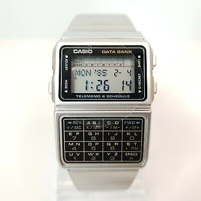 Pre-owned Casio Dbc610a-1a Men's Vintage Stainless Steel Band 50 Telememo Calculator