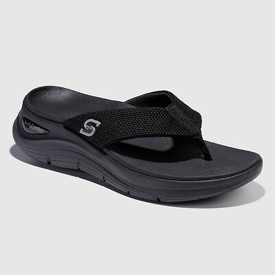 

Мужские сандалии Slone Arch Comfort Flip Flop S Sport By Skechers - черные, Черный