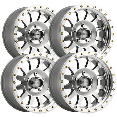 (Set of 4) Method MR304 Double Standard 17x8.5 5x5" +0mm Machined Wheels Rims