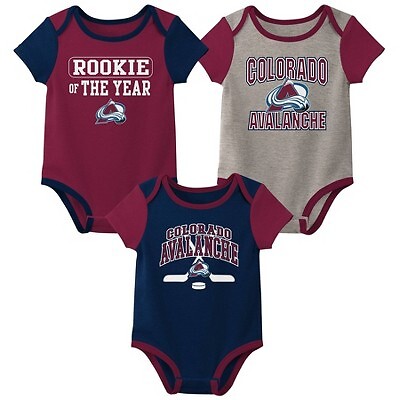 

Комплект боди для мальчиков NHL Colorado Avalanche, 3 шт., 6–9 мес., Not available