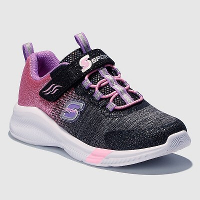 

Кроссовки S Sport By Skechers для девочек Jenni с принтом омбре - черный/розовый 13, Not available