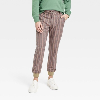

Брюки-джоггеры Houston White Adult Straight Fit Tailored Jogger Pants - Brown Plaid XL, Not available