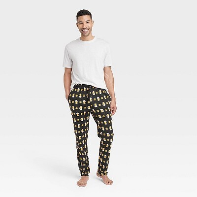 

Пижамный комплект Hanes Premium Mens 2pk Beer - Pretzel Food с принтом - черный