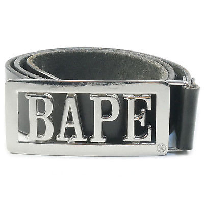 BAPE Multi camo leather belt a bathing ape NIGO Size L | eBay