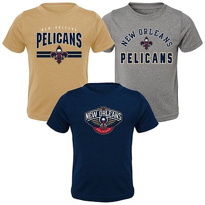 

Футболки NBA New Orleans Pelicans для малышей, 3 упаковки, 3 шт, Not available