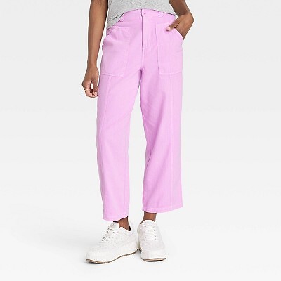 

Женские брюки Utility с высокой посадкой - Universal Thread Pink, Розовый