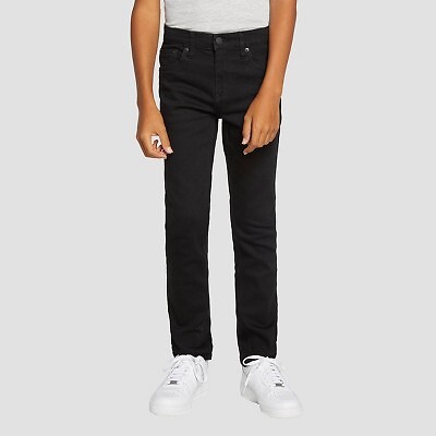 

Джинсы скинни для повседневного кроя Levis Boys 510 — черный стрейч, цвет