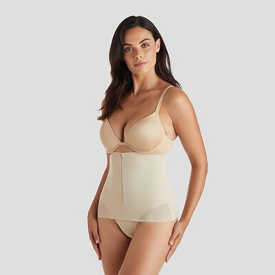 SlimShaper by Miracle Brands Женские прозрачные корректирующие талии Cincher - Nude L