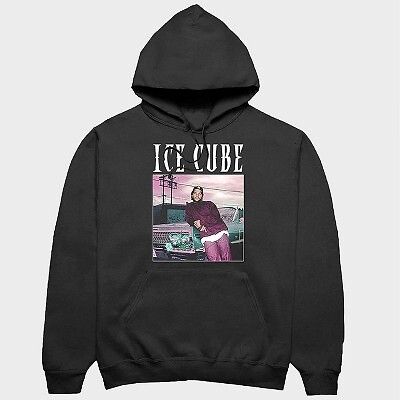 

Мужская толстовка с капюшоном и рисунком Ice Cube Good Day - черный