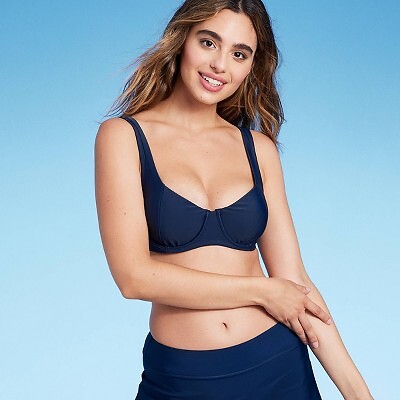 

Верх бикини на косточках со швами для женщин - Kona Sol Navy Blue