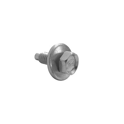 Scott Drake 378178-SF Body Fender Bolt with Ford Logo Silver Zinc