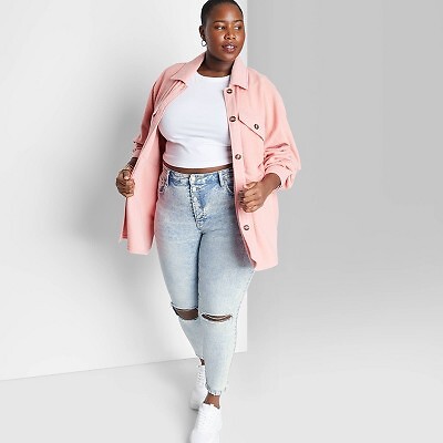 

Женские джинсы скинни со сверхвысокой посадкой - Wild Fable Light Wash