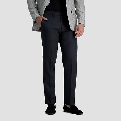

Haggar H26 Мужские прямые костюмные брюки премиум-класса Stretch Signature - черные 34x34, Not available