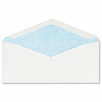 Gummed Seal Security Tint Business Envelope,#10, White,500/Box CO128  - 1 Each