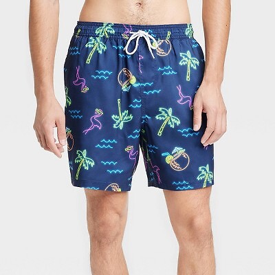

Мужские шорты для плавания Waterloo Flamingo 7 дюймов - Goodfellow - Co Blue, Синий