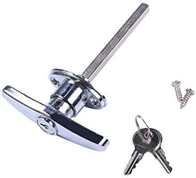 Garage Door Lock'' T'' Handle Assembly- Keyed