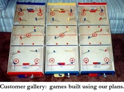 WOODWORKING PLANS - Munro TABLE HOCKEY game D-I-Y plans