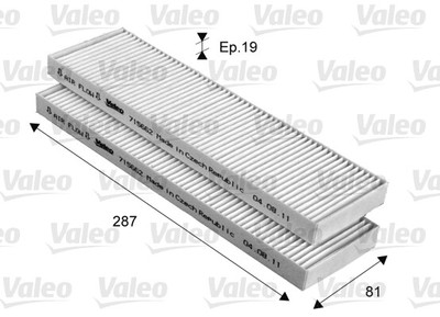 INNENRAUMFILTER POLLENFILTER VALEO 715662 P NEU OE QUALITÄT