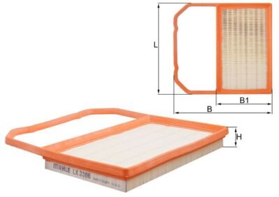 KNECHT LX 3306 Air Filter for SEAT,SKODA,VW
