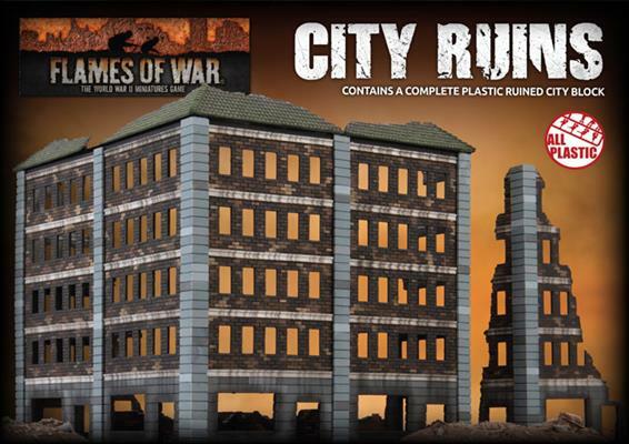 Руины города (Пластик) Поле битвы в коробке Ландшафт Flames of War NIB
