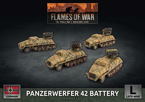 Батарея Panzerwerfer 42 (x4) Немецкий поздний огонь войны