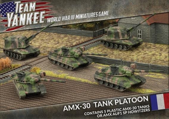 Танковый взвод AMX-30 (пластик) Французская команда Янки времен Третьей мировой войны
