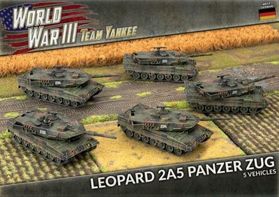 Машины Team Yankee времен Третьей мировой войны западногерманский Leopard 2A5 Panzer Zug TGBX18 5x