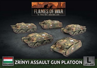 Flames of War венгерский взвод штурмовых орудий Zrinyi HBX03