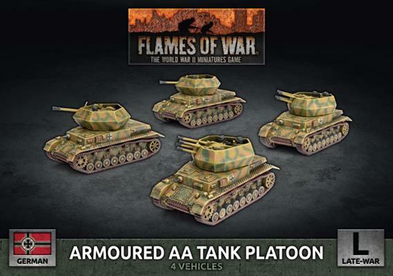 Взвод бронетанковых зенитных танков German Late Flames of War